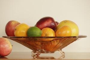 a bowl with mixed fruit photo