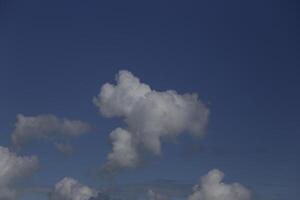 blue sky with white clouds photo