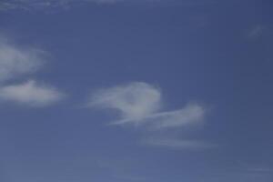 blue sky with white clouds photo