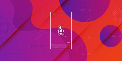Modern dynamic orange and purple color textured background design in 3D style with dark color. EPS10 vector