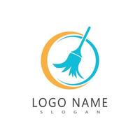 Cleaning logo template symbol design vector