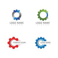 Gear logo template symbol design vector