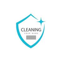 Cleaning logo template symbol design vector