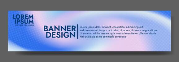 A blurry banner with a blue pink color is a visually appealing design asset for use in advertisements, websites, or social media posts to add a modern touch to the visuals. vector