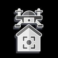 Icon Drone Location. related to Drone symbol. glossy style. simple design illustration vector