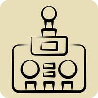 Icon Drone Controller. related to Drone symbol. hand drawn style. simple design illustration vector