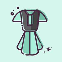 Icon Dress. related to Tennis Sports symbol. MBE style. simple design illustration vector