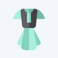 Icon Dress. related to Tennis Sports symbol. flat style. simple design illustration vector