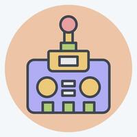 Icon Drone Controller. related to Drone symbol. color mate style. simple design illustration vector