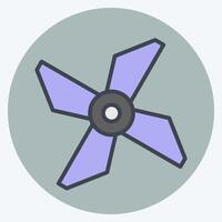 Icon Drone Blades. related to Drone symbol. color mate style. simple design illustration vector