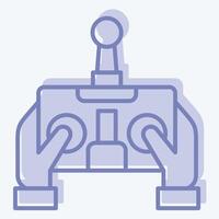Icon Control. related to Drone symbol. two tone style. simple design illustration vector