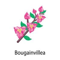Stickers Depicting Spring Flowers vector
