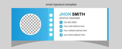 Email Signature Template Desig vector