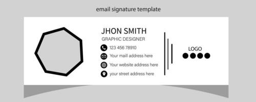 Business Email Signatures Template Design. vector