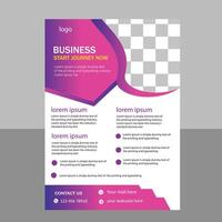 Modern corporate flyer A4, creative professional business Flyer Template vector