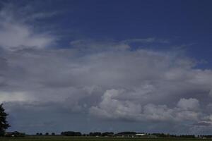 dramatic grey colors, sky with clouds photo