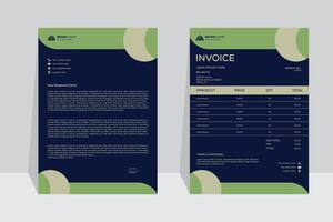For business Branding identity design letterhead and invoice template, Creative design vector