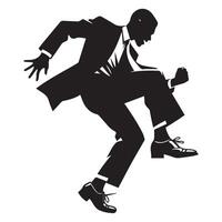 Black and white Black Bottom Dance Illustration vector