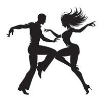 Samba axe Dance Silhouette vector