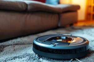 a robotic vacuum cleaning your apartment photo