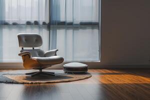 a robotic vacuum cleaning your apartment photo