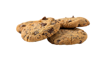 Perfect Chocolate Chip Cookie Recipe isolated on the transparent background, Format png