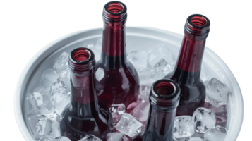 ice bucket cooler isolated on the transparent background, Format png