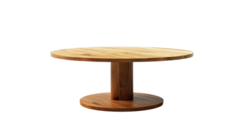Modern Round Table isolated on the transparent background, Format png