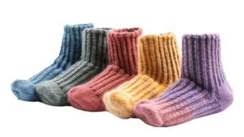 Soft Wool Socks on Transparent Background png