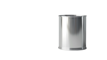 Empty tin can isolated isolated on the transparent background, Format png