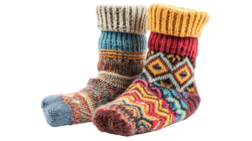 Wool Socks on Transparent Background png