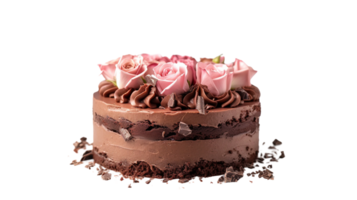 Chocolate Cake on Transparent Background png