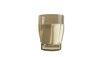 Milk Glass isolated on the transparent background, Format png