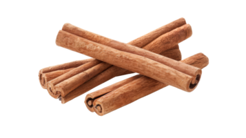 Cinnamon Sticks isolated on the transparent background, Format png