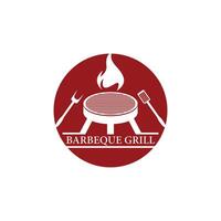 Barbeque grill illustration vector