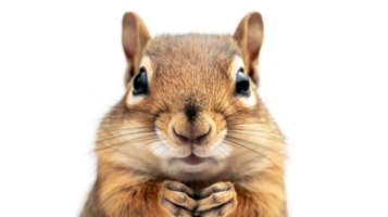 Cute Squirrel Portrait on Transparent Background png