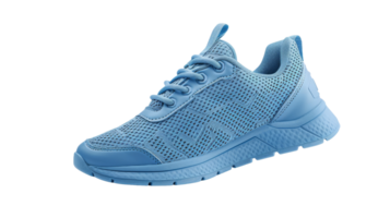 Blue sport sneakers isolated on the transparent background, Format png