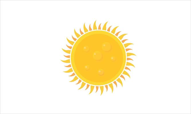 Abstract sun icon illustration