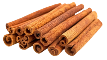 World of Cinnamon Sticks isolated on the transparent background, Format png