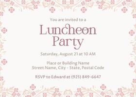 Luncheon Invitation template