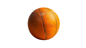 naranja baloncesto en transparente antecedentes png