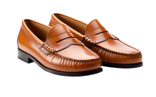 Classic Penny Loafers On Transparent Background png