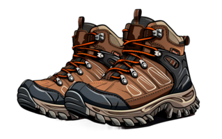 Hiking Boots for Outdoor Adventures On Transparent Background png