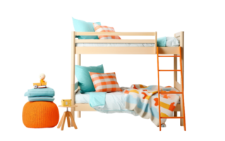un' bambini' Camera da letto avventura su trasparente sfondo png