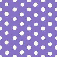 Seamless Tiling Hand Drawn Cartoon Polka Dot Pattern vector