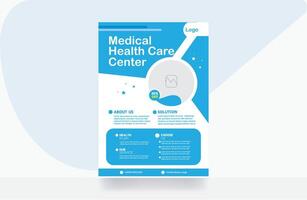 medical flyer healthcare brochure design template vector