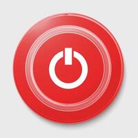 Power button icon 3D collection vector
