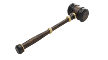 Gavel Image, on transparent background, format png