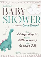 Baby Shower Invitation Card template