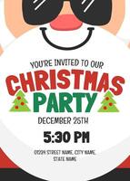 Invitation to Christmas Party Card Template